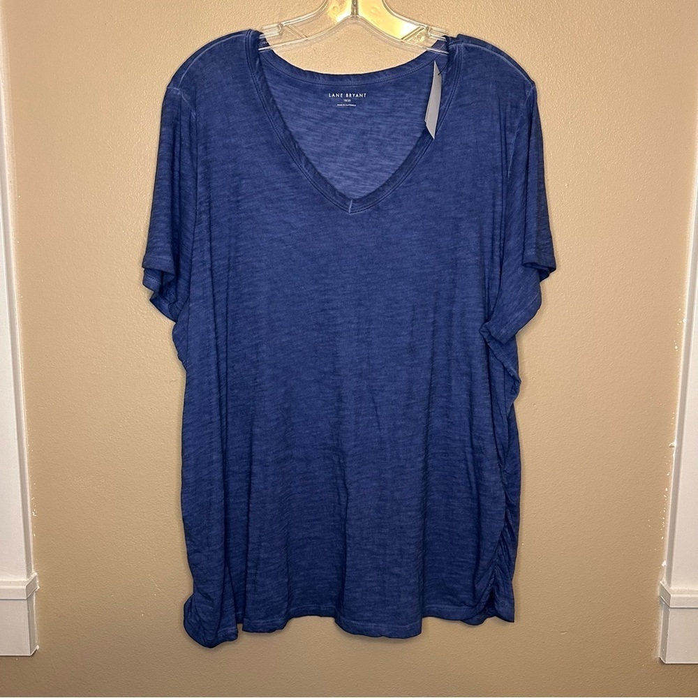NWT Lane Bryant Indigo V-Neck Top Size 18/20